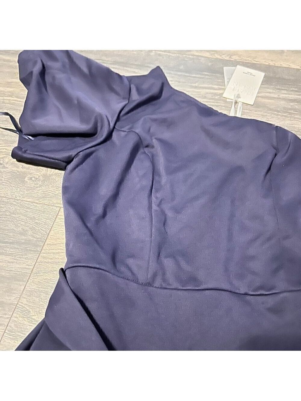 Grace Karin women's one shoulder cocktail dress navy blue. Size Small - Picture 3 of 7